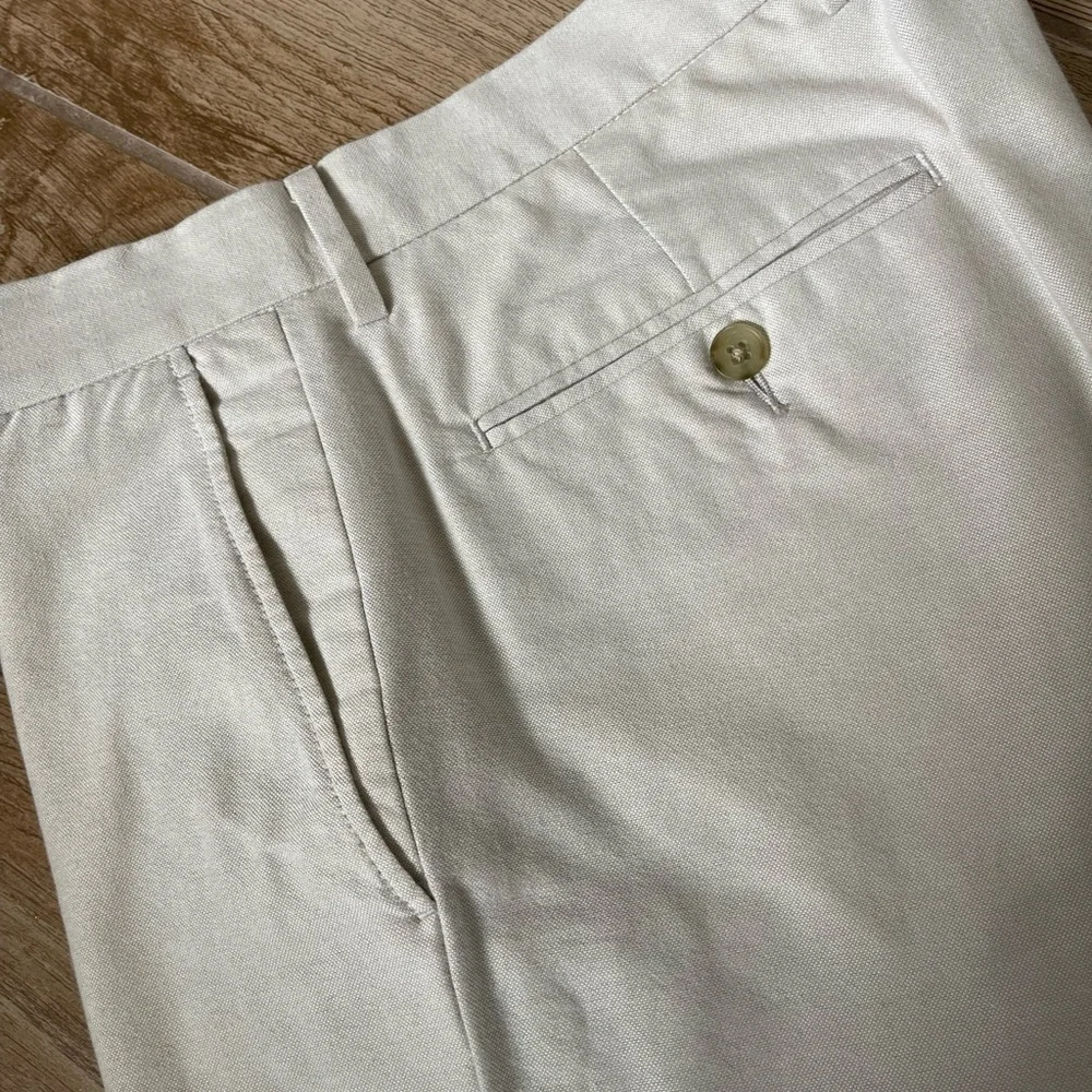 J. Crew Men's Cream Chinos - Picture 2 of 4